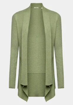 ESPRIT Cardigan - Vest - Light Khaki Colorway -Esprit 84a9ead2901342769cdfd321fa7dc0ae
