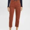 Edc By Esprit Cropped Mit Fransensaum - Slim Fit Jeans - Rust Brown -Esprit 87d3fd56b1224937a6bc2945145e663d