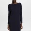 ESPRIT Flat - Gebreide Jurk - Navy -Esprit 88c5ecdcec374c8fb827c588ad48fff9