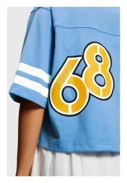 ESPRIT Cropped College Mit Logo - T-Shirt Print - Light Blue Lavender -Esprit 8a043a85fc60454b993390d80c550948