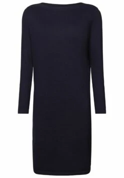 ESPRIT Flat - Gebreide Jurk - Navy -Esprit 8a44a0ecc2574395bf98a8f333600c86