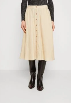 ESPRIT Buttoned Skirt - A-Lijn Rok - Sand