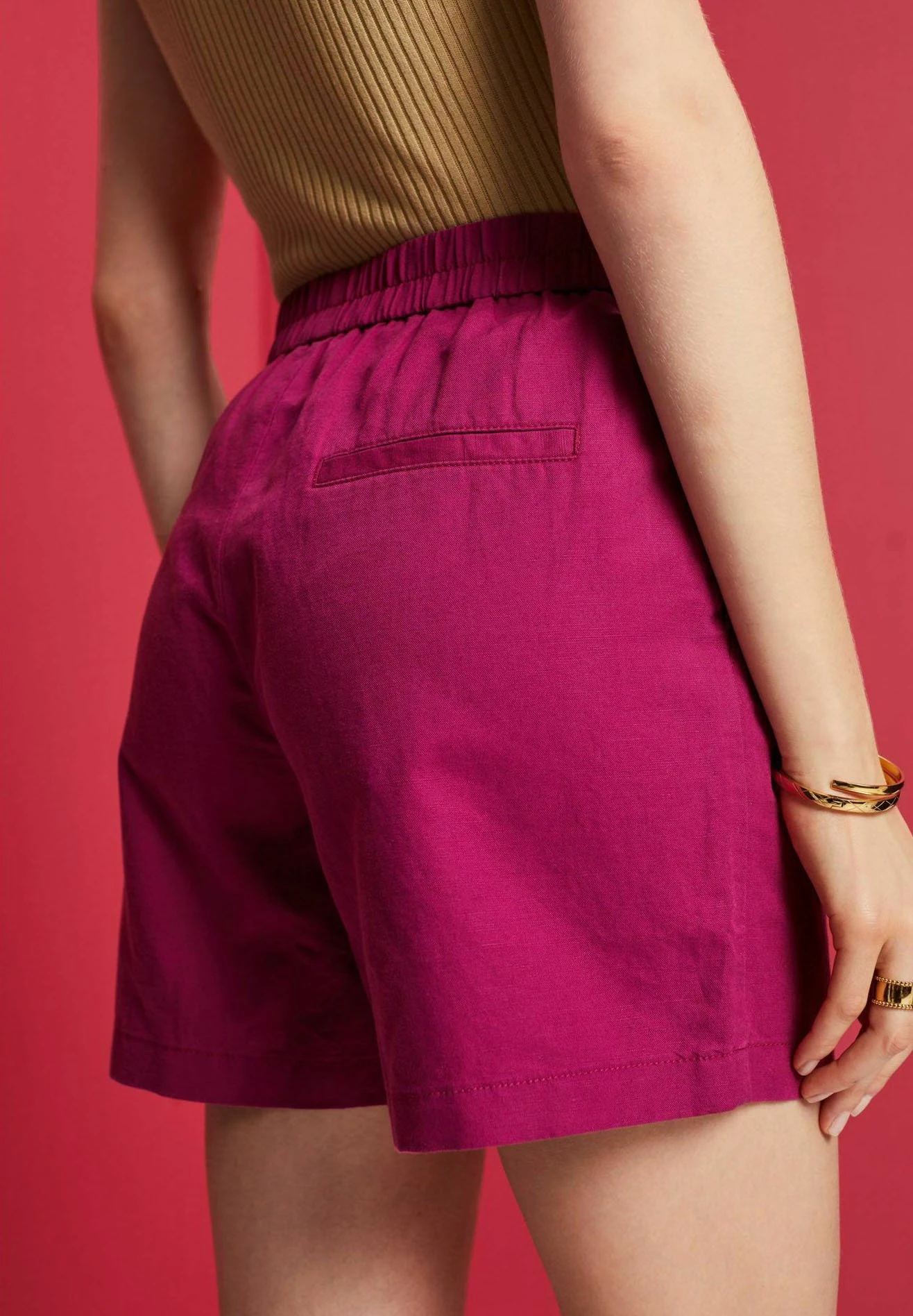 ESPRIT Shorts - Dark Pink 9 ESPRIT Shorts - Dark Pink - Afbeelding 7