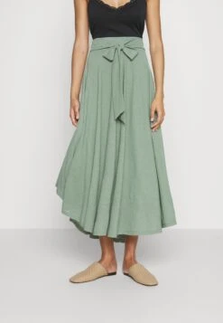 ESPRIT Long Skirt- Plooirok - Pale Khaki -Esprit 93727a2c3f79471ca357ef298940ae89