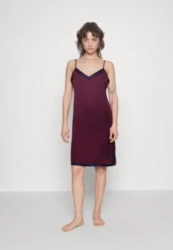 ESPRIT Chemise Solid - Nachtjapon - Bordeaux