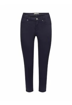 Edc By Esprit Stretchige Mid Rise In Cropped-Länge - Slim Fit Jeans - Navy -Esprit 99d9ac9b878e4c058bb67ce8b3e9d297