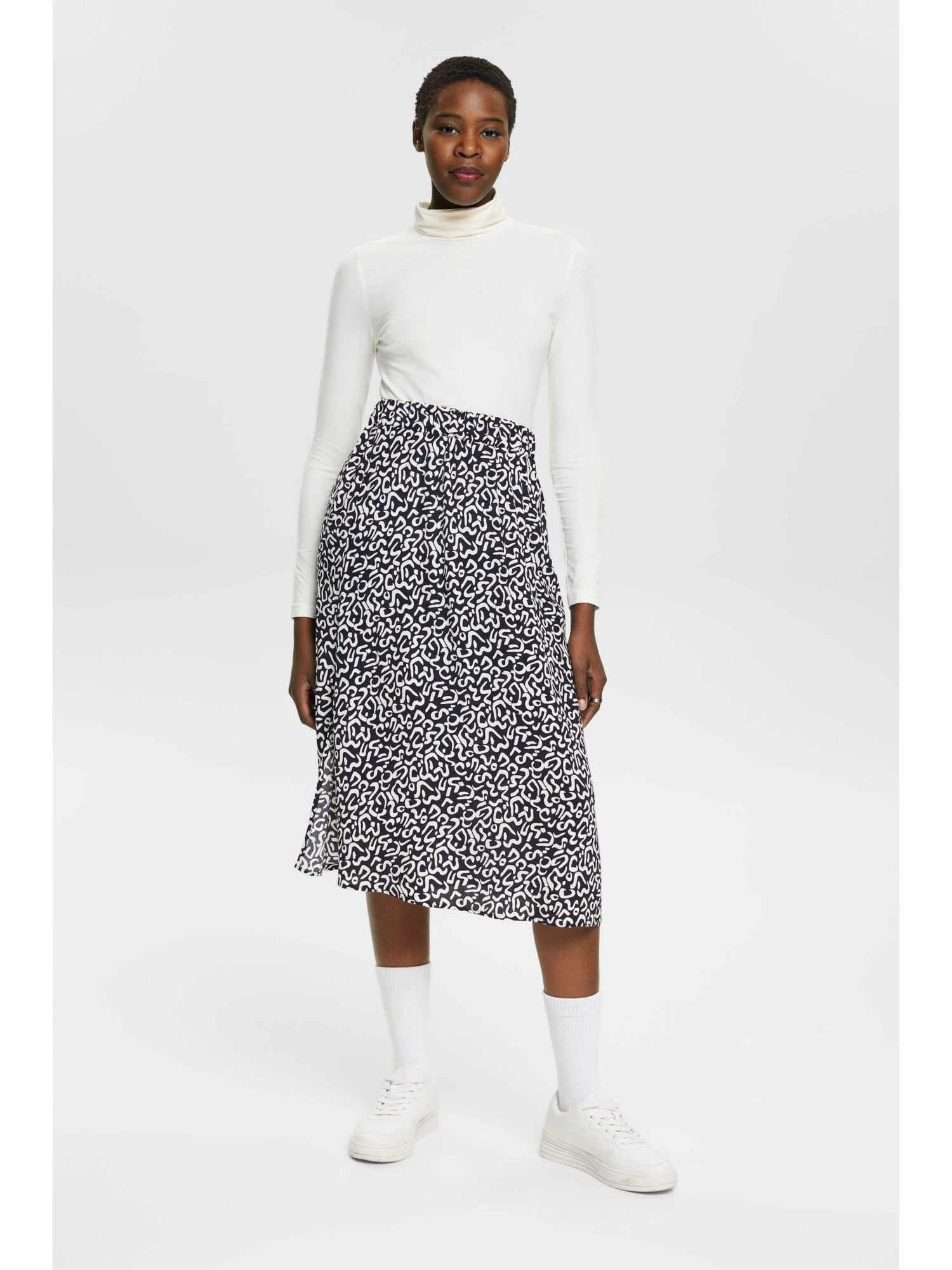 ESPRIT A-Lijn Rok - Navy 7 ESPRIT A-Lijn Rok - Navy - Afbeelding 5