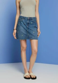 Edc By Esprit A-Lijn Rok - Blue Dark Washed -Esprit 9d5987c0746a4ddb9e1851d1f5fb6289