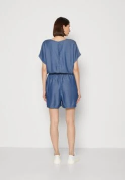 Edc By Esprit Short Overall - Jumpsuit - Blue Medium Wash -Esprit 9d8ed0726f8349ccb15bc919c95a329e