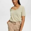 ESPRIT Mit U Ausschnitt - T-Shirt Basic - Dusty Green 2 ESPRIT Mit U Ausschnitt - T-Shirt Basic - Dusty Green -Esprit 9ec9da3836e8488d89a875d7a0051dba