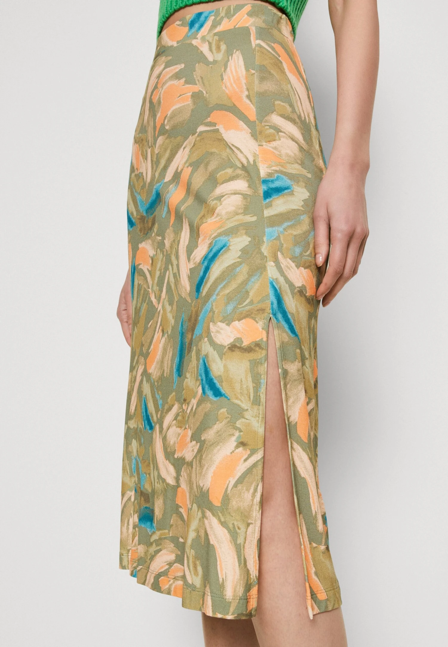 ESPRIT Skirt - A-Lijn Rok - Light Khaki 8 ESPRIT Skirt - A-Lijn Rok - Light Khaki - Afbeelding 6