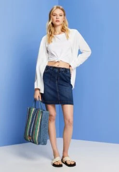 Edc By Esprit Jogg Skirt - Jeansrok - Blue Dark Wash