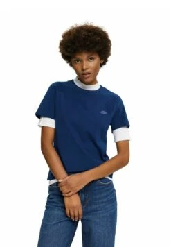 ESPRIT Mit Logo Stickerei - T-Shirt Basic - Ink -Esprit ab9968f65234497fbff6a5e6fe1d48a8