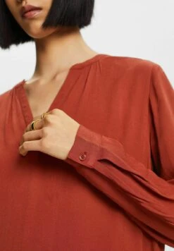 ESPRIT Henley - Blouse - Rust Brown 15 ESPRIT Henley - Blouse - Rust Brown -Esprit ae1aeddec5904428a8fff5d5e46c9d01