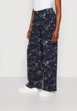 Edc By Esprit Palazzo - Broek - Dark Blue