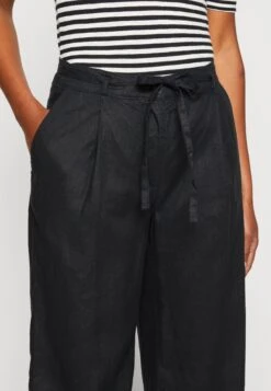 ESPRIT Flow Wide Leg - Broek - Black -Esprit b0a69f282f4a4ec1a7cce10b94332d4b