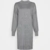 ESPRIT Mockneck Dress - Gebreide Jurk - Medium Grey -Esprit b0d49af95acd462da858827ca76d7ace