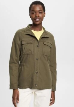 ESPRIT Utility Jkt - Lichte Jas - Khaki Green