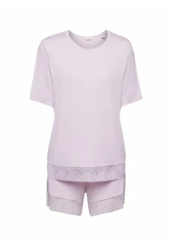ESPRIT Set Mit Spitzenbesatz - Pyjama - Violet -Esprit b64c20d36a5a48fdb4903fcb4df76962