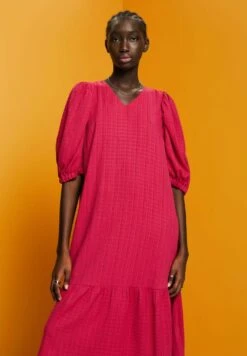 Edc By Esprit Strukturiertes- Jurk - Dark Pink -Esprit ba49a94585904d91a594b14c6045af02