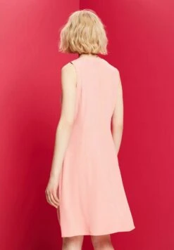 ESPRIT Mit Gesmokter Taille - Jurk - Pink -Esprit bf393047221d4f42aa42fafd22ad521c