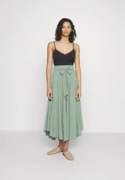 ESPRIT Long Skirt- Plooirok - Pale Khaki -Esprit bface010cbda48829fc90ced39294362