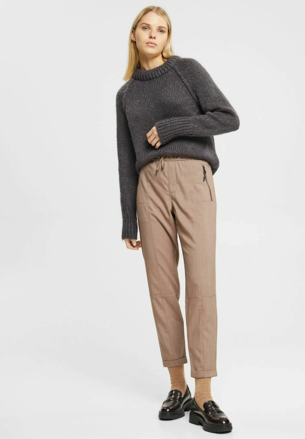 ESPRIT Woven - Trainingsbroek - Taupe 8 ESPRIT Woven - Trainingsbroek - Taupe - Afbeelding 6