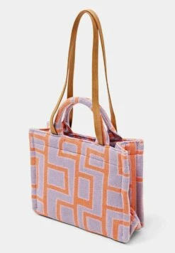 ESPRIT Kleiner Shopper Mit Muster - Handtas - Orange -Esprit c0ffa33f16ec4ad89ded5fa2e246d703