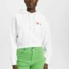 ESPRIT Mit Geometrischem Love-Print - Hoodie - White -Esprit c2a9117d483649b699b6abf536704493