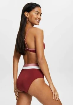 ESPRIT Tayrona Beach High Waist Brief - Bikinibroekje - Dark Red -Esprit c439a13ee2fa4caf814a64e7eff1c41e