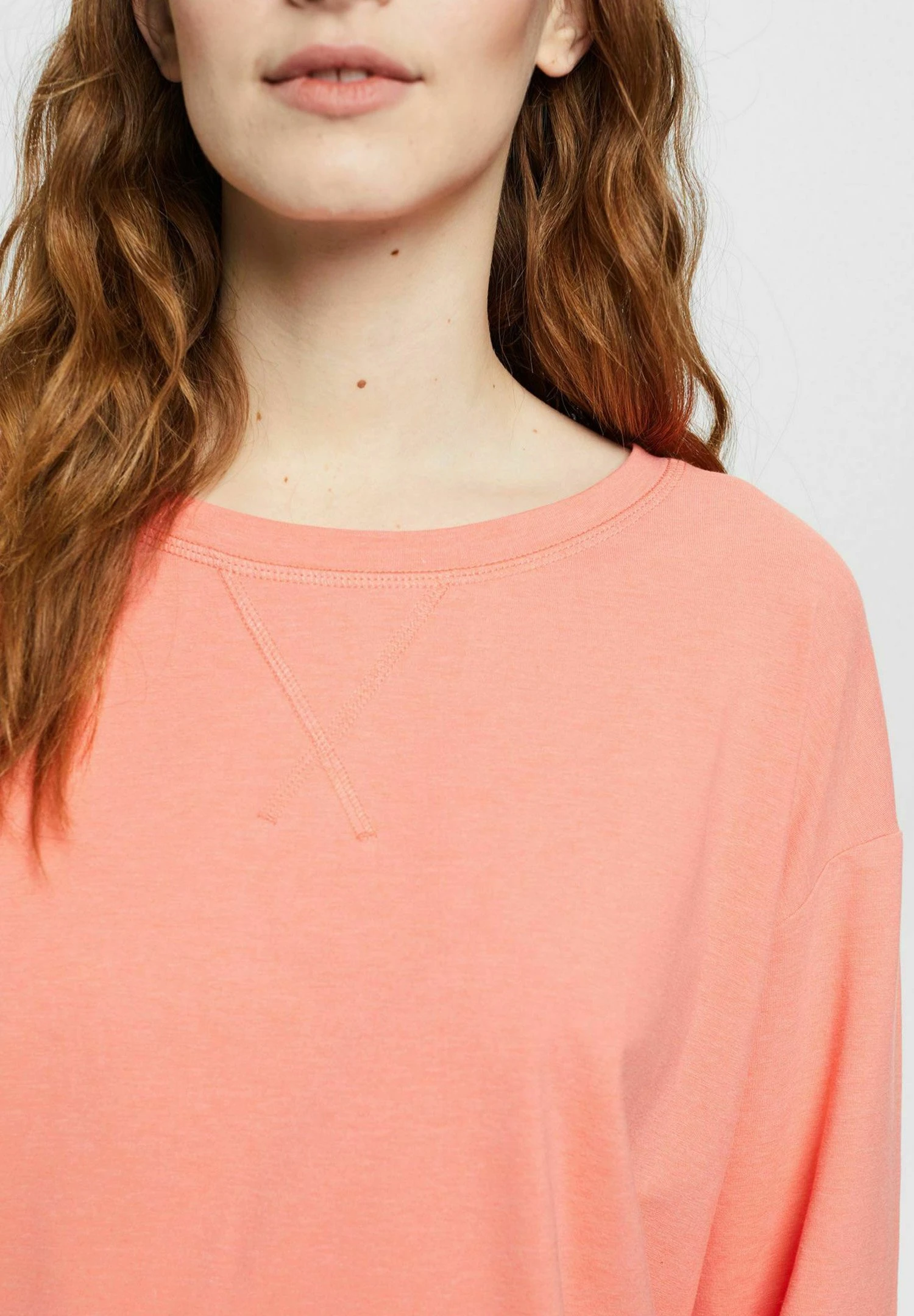 ESPRIT Longsleeve - Pyjamashirt - Coral 5 ESPRIT Longsleeve - Pyjamashirt - Coral - Afbeelding 3