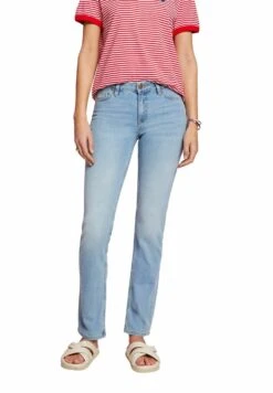 Edc By Esprit Stretch Coolmax - Straight Leg Jeans - Blue Medium Washed New
