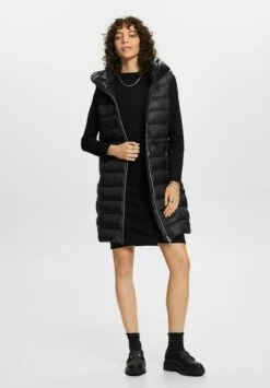 ESPRIT Recyceltlange Stepp - Bodywarmer - Black -Esprit c69185496fcd4321b2b90bcb3f684cce