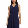 ESPRIT Mit Gesmokter Taille - Jurk - Navy -Esprit c76275dcd8934974b8083ac879daf8d6