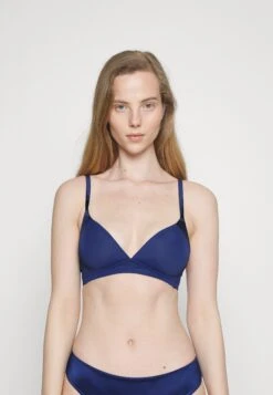 ESPRIT Shiny Block The Soft Fit Wireless Padded Bra - Triangel Bh - Dark Blue