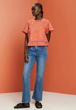 Edc By Esprit Blouse - Coral Orange -Esprit c822ed4320cd4fa1ac9614db8a24915c