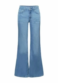 ESPRIT Retro Mit Mittelhohem Bund - Flared Jeans - Blue Light Washed -Esprit c8b9ab32acbd4b90b1b1b87a918f7c78