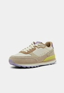 ESPRIT Mit Echtem - Sneakers Laag - Beige -Esprit c8d9294a6b864535be4b9d1cd511b3d6