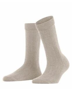 ESPRIT Cable Stich Boot - Sokken - Beige Mel