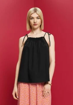 ESPRIT Gesmoktes Camisole - Top - Black -Esprit cbb9cd2a4a3f4ae885d2e23c9ecf63c2