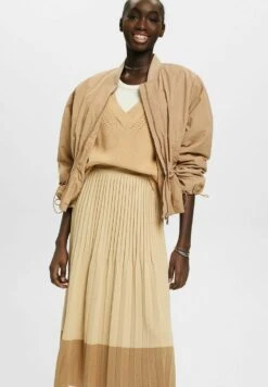 ESPRIT Plissierter- A-Lijn Rok - Light Beige -Esprit cc8a0e58cf19416b940e3aaa798f5df8