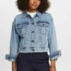 ESPRIT In Boxy - Spijkerjas - Blue Light Washed -Esprit cd9af2983dbe425986417e8d62bbcfd5