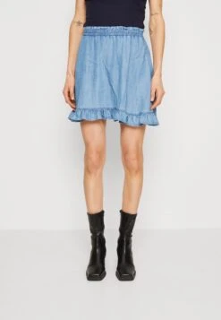 Edc By Esprit Skirt - Minirok - Blue Medium Wash