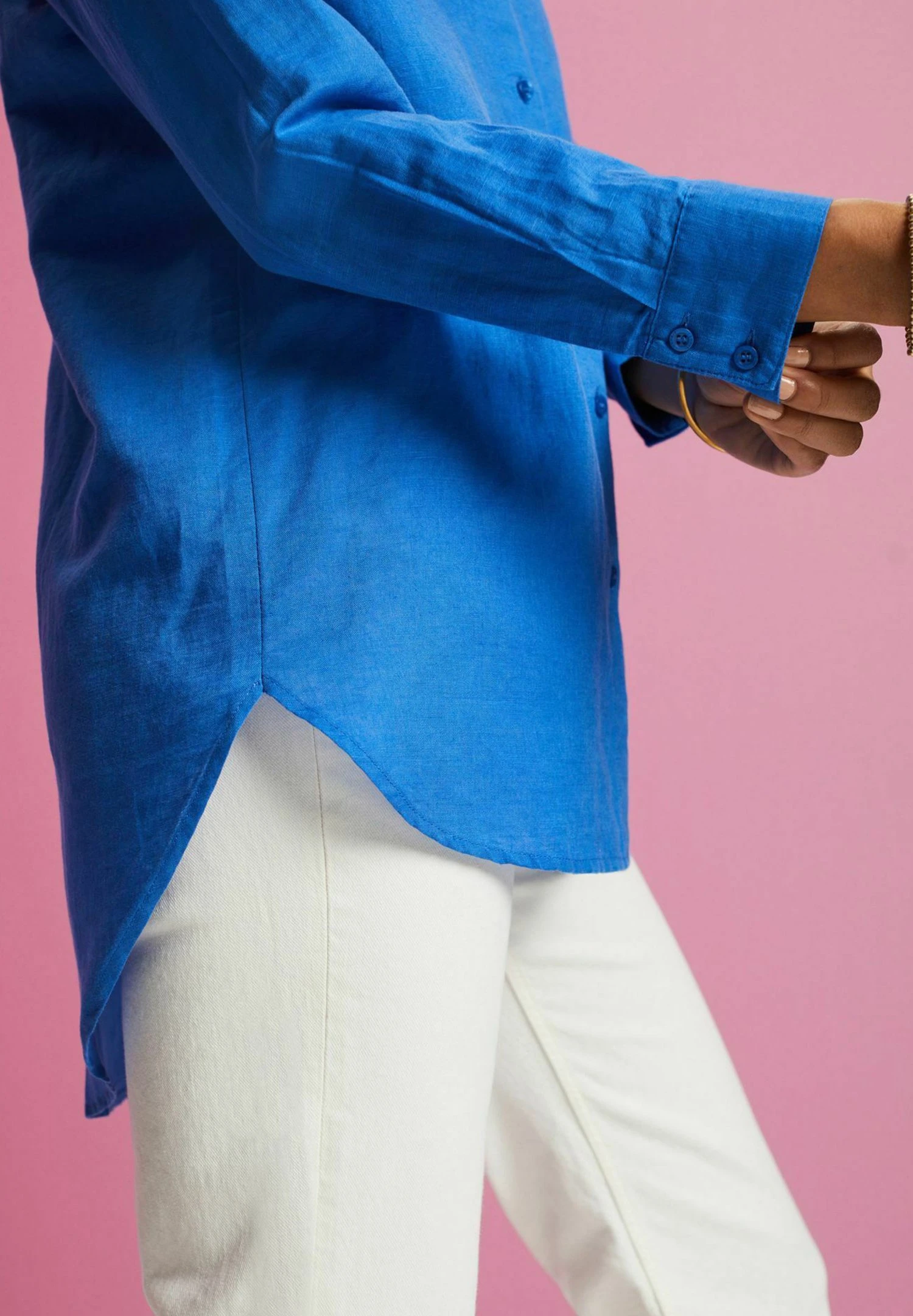 ESPRIT Overhemdblouse - Bright Blue 9 ESPRIT Overhemdblouse - Bright Blue - Afbeelding 7