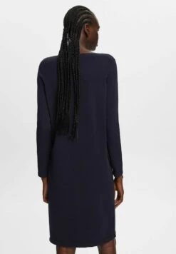 ESPRIT Flat - Gebreide Jurk - Navy -Esprit ce4b0edf2aad416e8cf2c73a08b5cbd8