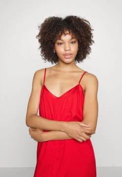 ESPRIT Matt Shiny Chemise - Nachtjapon - Red -Esprit cf0db14c9ab14617933395bd951fe348