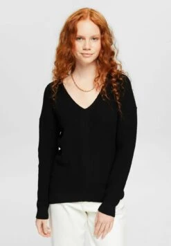 Edc By Esprit Mit V-Ausschnitt - Trui - Black