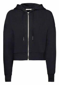 Edc By Esprit Gecroppter Mit Zipper - Sweater Met Rits - Black -Esprit d30cb4b669c14dd8bf10ab8dc4a225fc
