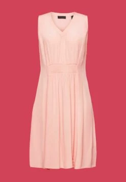 ESPRIT Mit Gesmokter Taille - Jurk - Pink -Esprit db5da6a3c5154fb3b8500e7fdfbef330