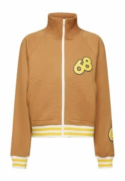 ESPRIT Sweater Met Rits - Caramel -Esprit db7b40a0659f4331aac635868da3e779